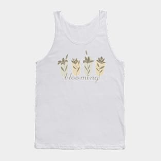 Blooming hand drawn flowers, inspirational meanings Tank Top